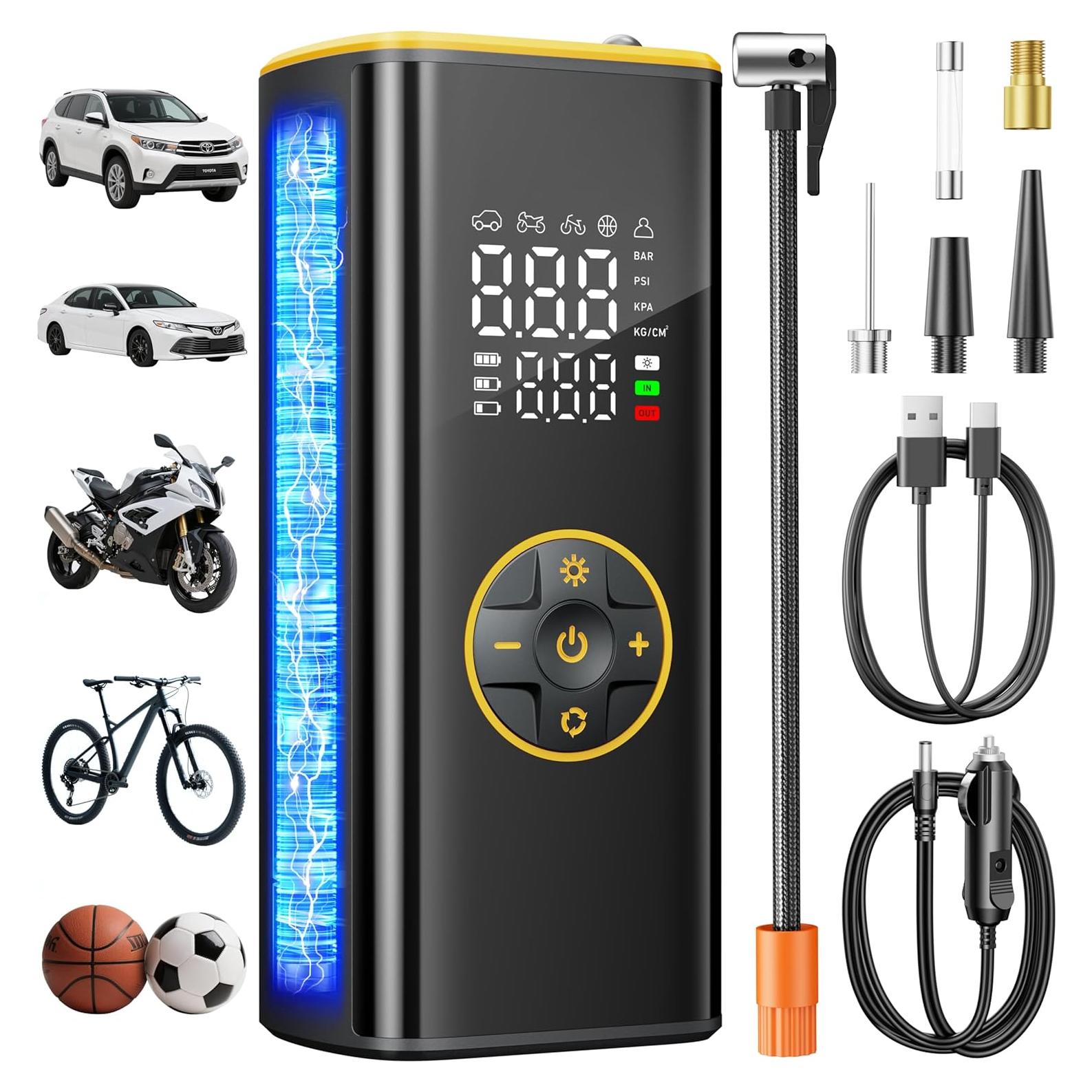 Compresor de Aire Portátil Sockspree 150PSI Bomba Inteligente