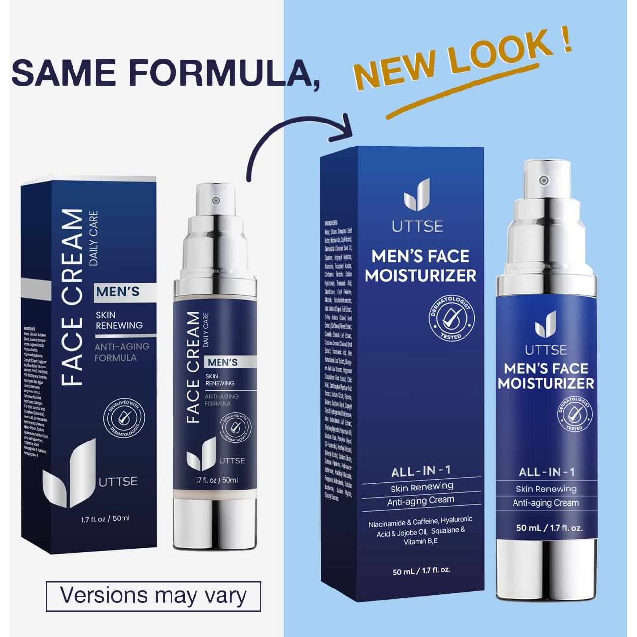 Crema Facial Anti-Envejecimiento Uttse 48g - Hombres Hidratante