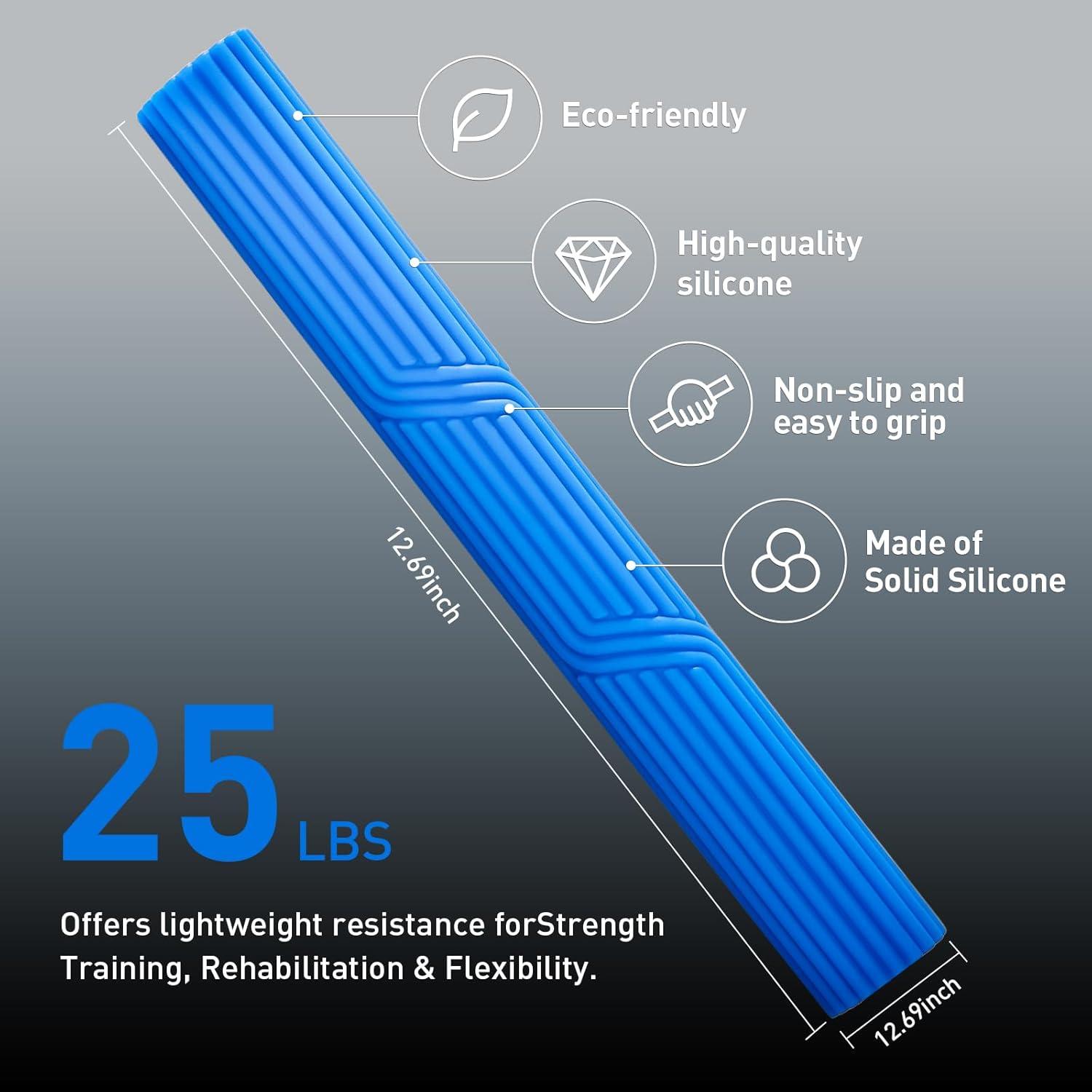 Barra de Resistencia HSOOVZN FlexT para Terapia Física y Gimnasio