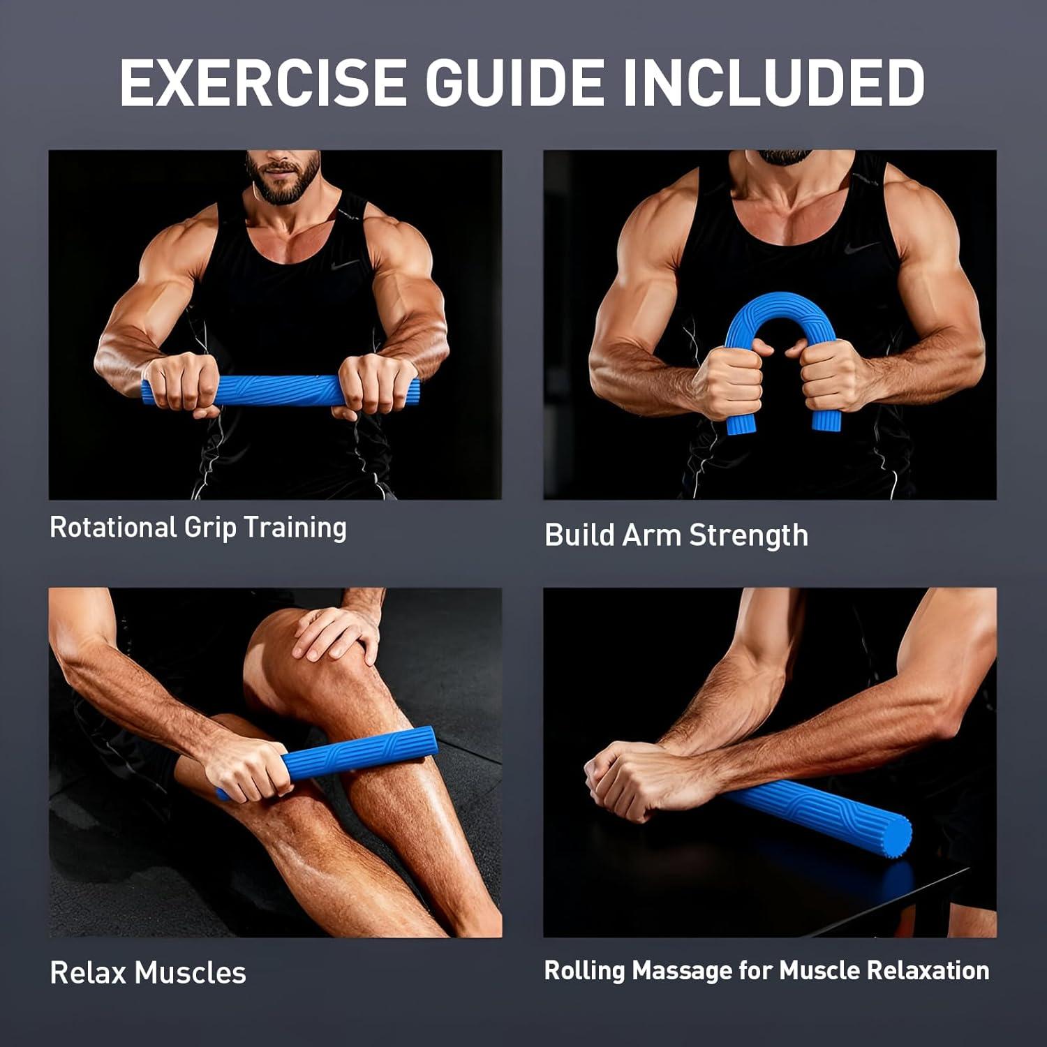 Barra de Resistencia HSOOVZN FlexT para Terapia Física y Gimnasio