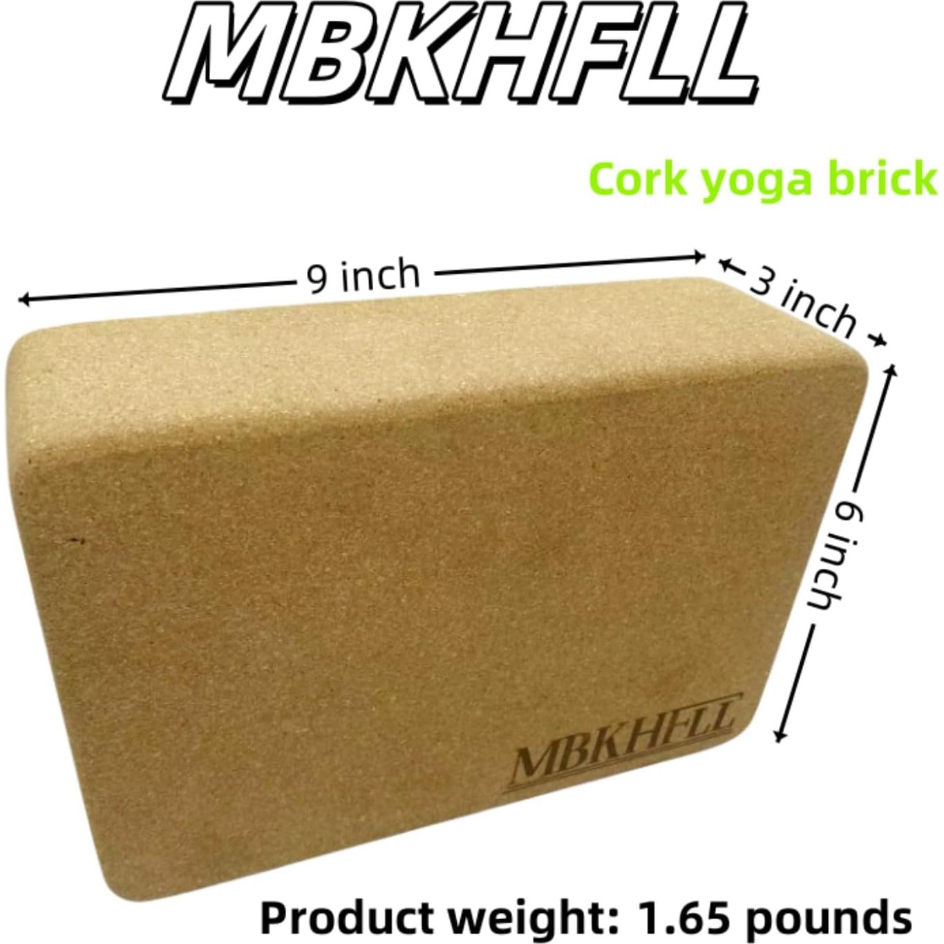 Bloques de Yoga de Corcho MBKHFLL - Superficie Antideslizante