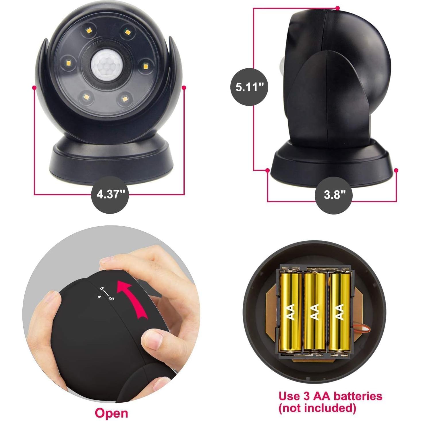 Luz de Sensor de Movimiento BIGLIGHT LED Inalámbrica 200 Lúmenes