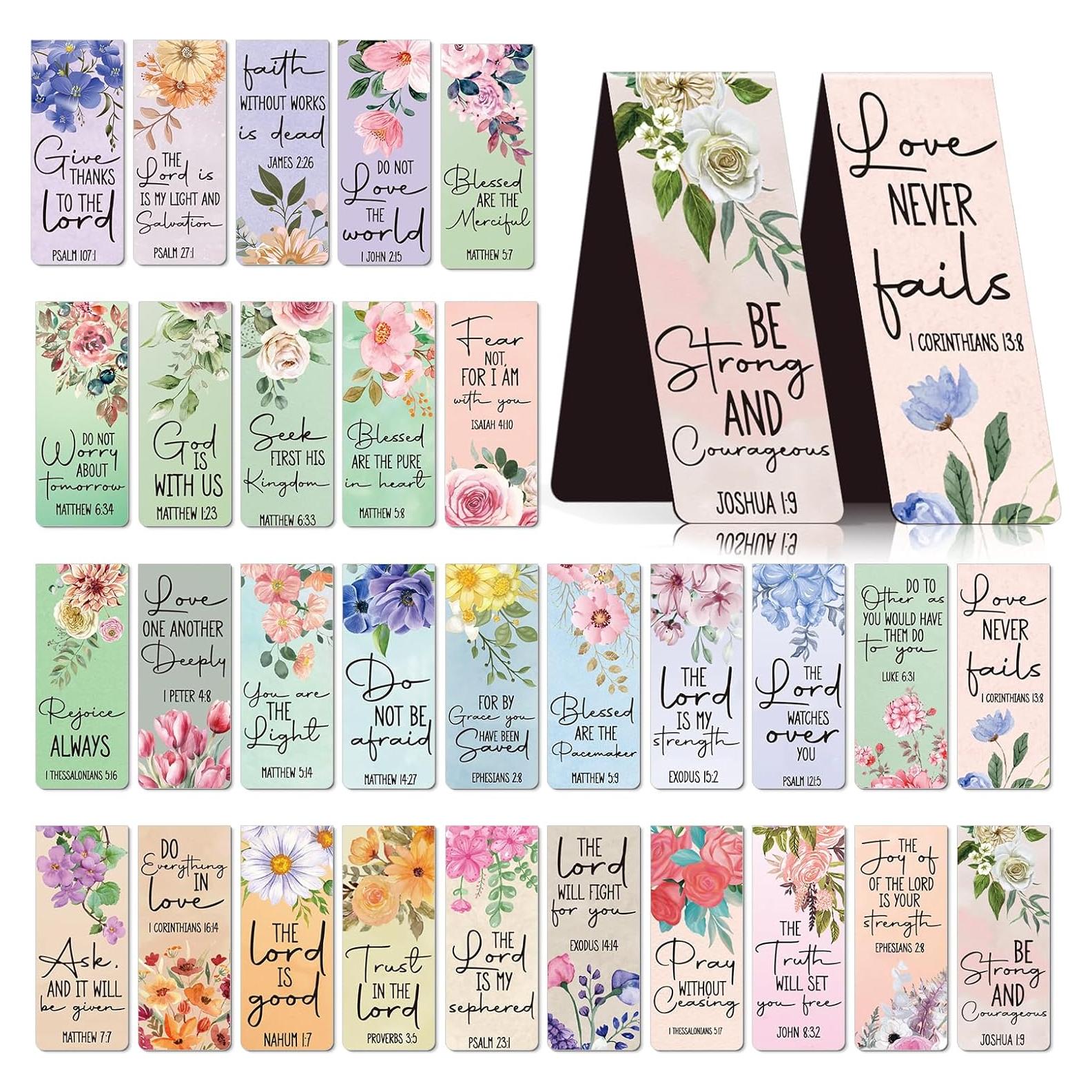 Marcadores Magnéticos Florales Inspiradores Wxiben - 30 Piezas