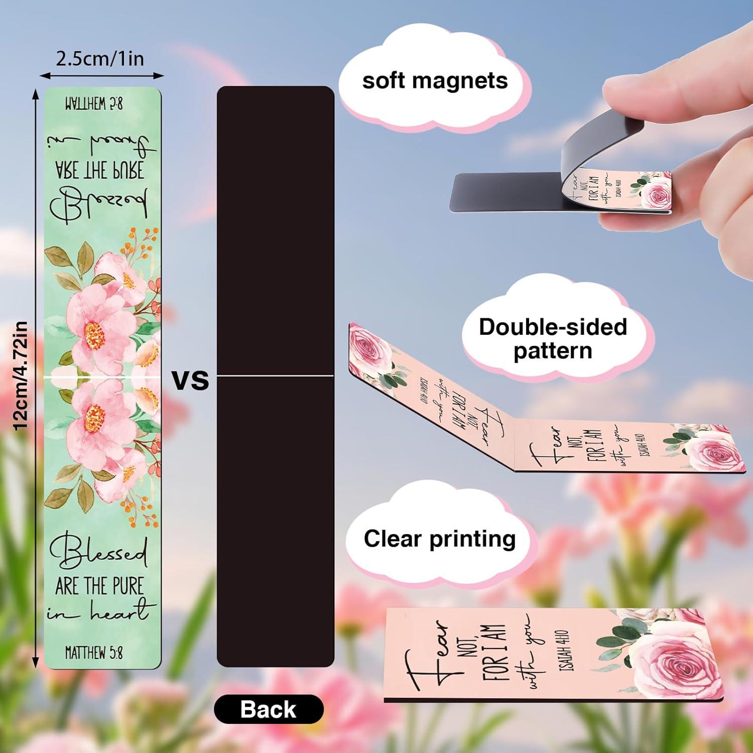 Marcadores Magnéticos Florales Inspiradores Wxiben - 30 Piezas