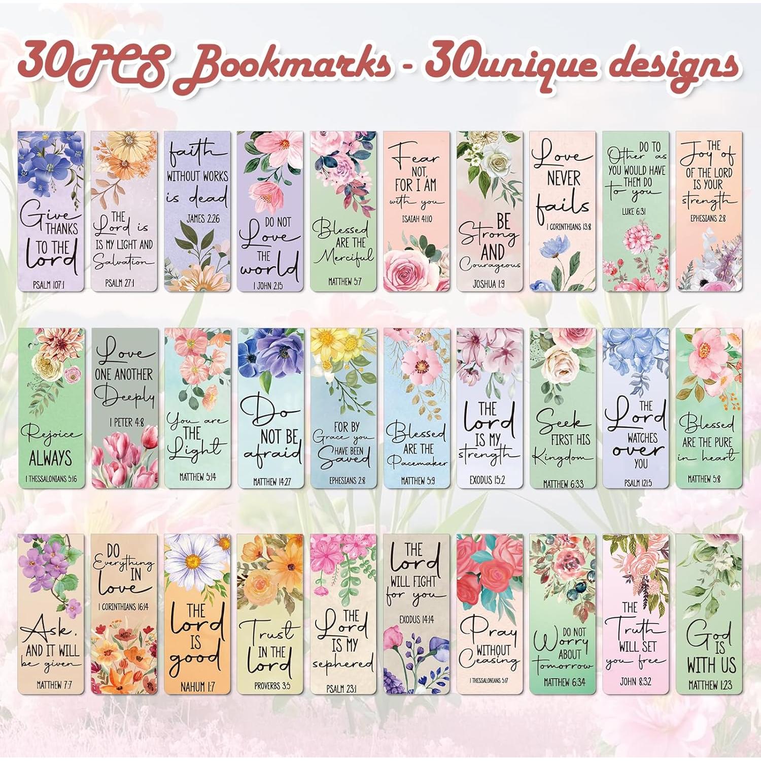 Marcadores Magnéticos Florales Inspiradores Wxiben - 30 Piezas