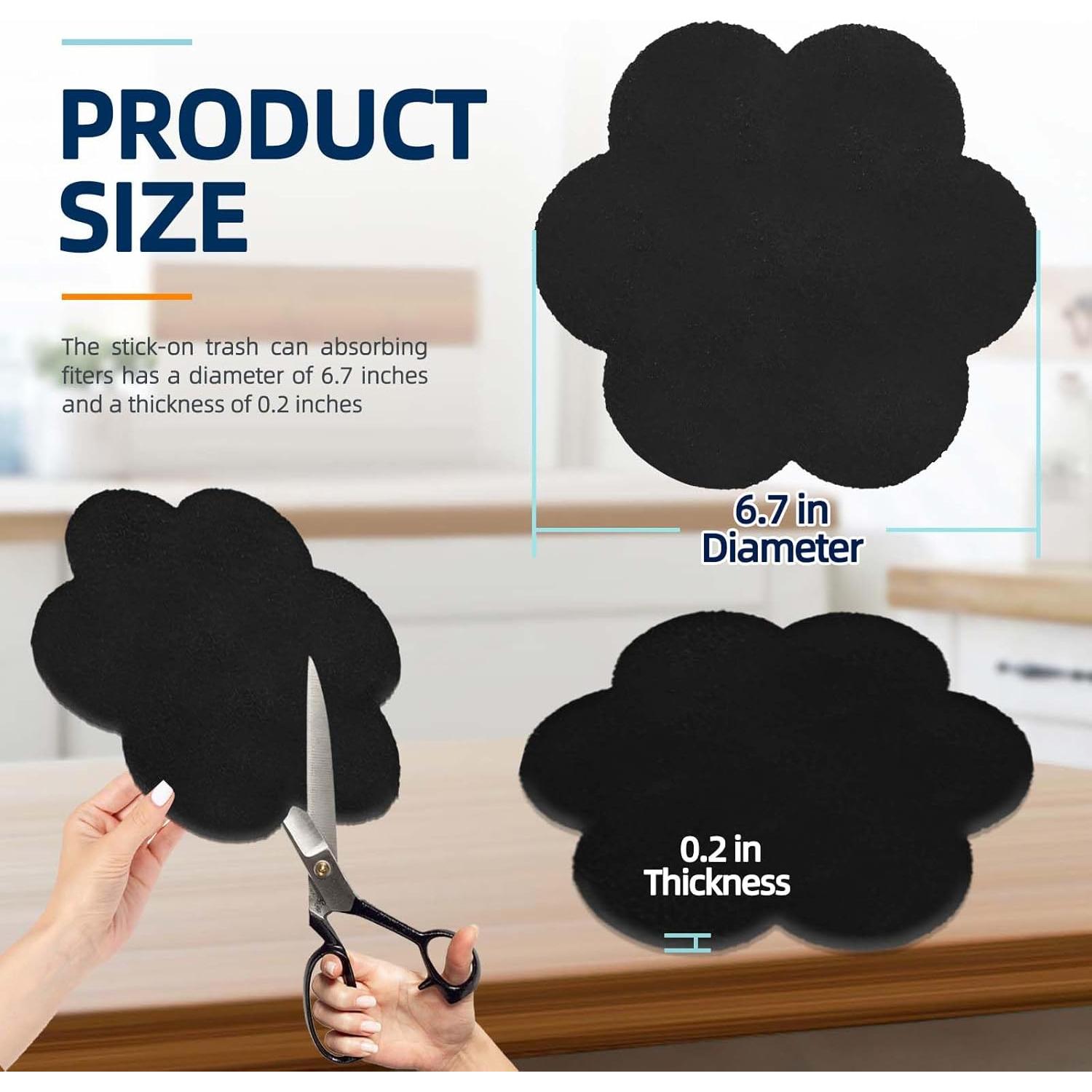 Filtro Desodorante de Carbón Activado Techypro 6 Piezas 17 cm