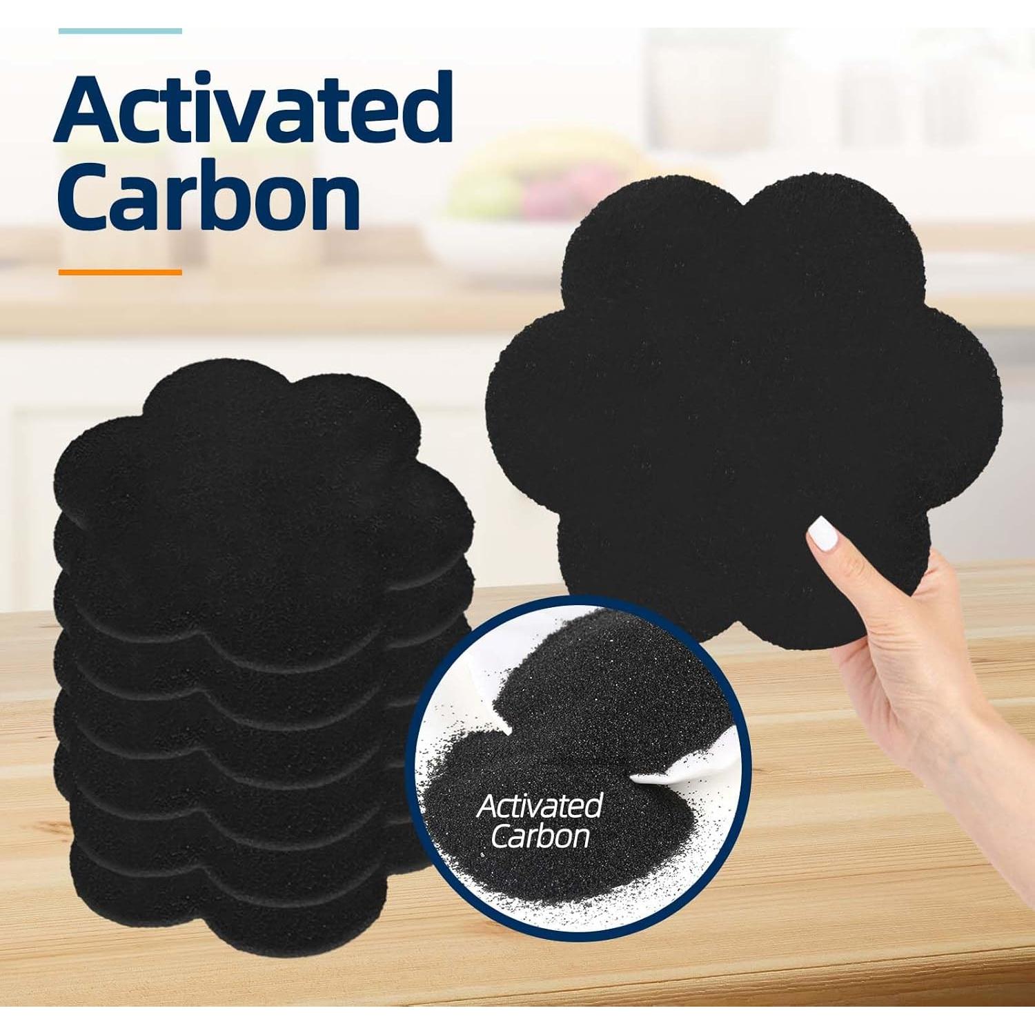 Filtro Desodorante de Carbón Activado Techypro 6 Piezas 17 cm