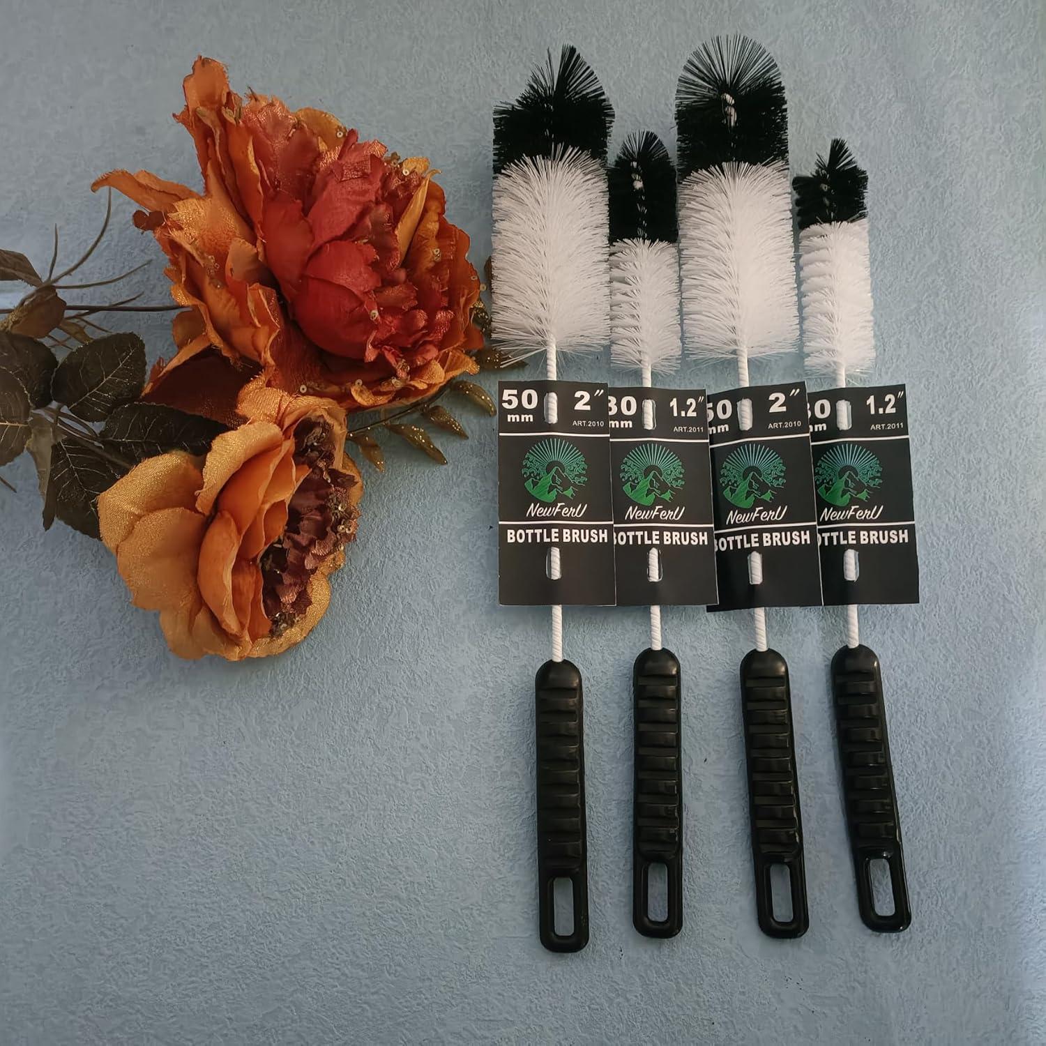 Juego de Cepillos de Limpieza de Botellas NewFerU 4 Pzas