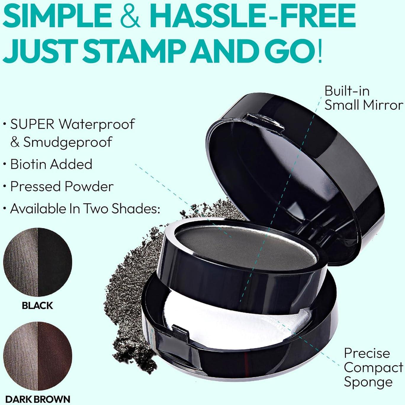 Cubierta Rápida para Cabello Red by Kiss - Negro, Biotina, Resistente al Agua