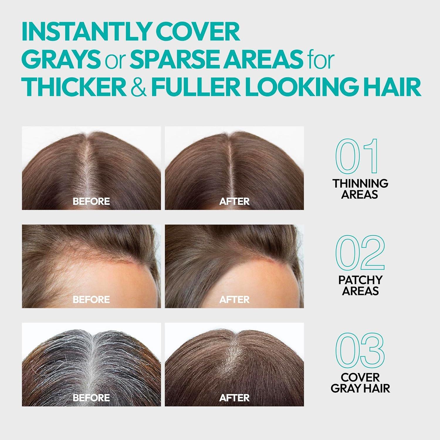 Cubierta Rápida para Cabello Red by Kiss - Negro, Biotina, Resistente al Agua