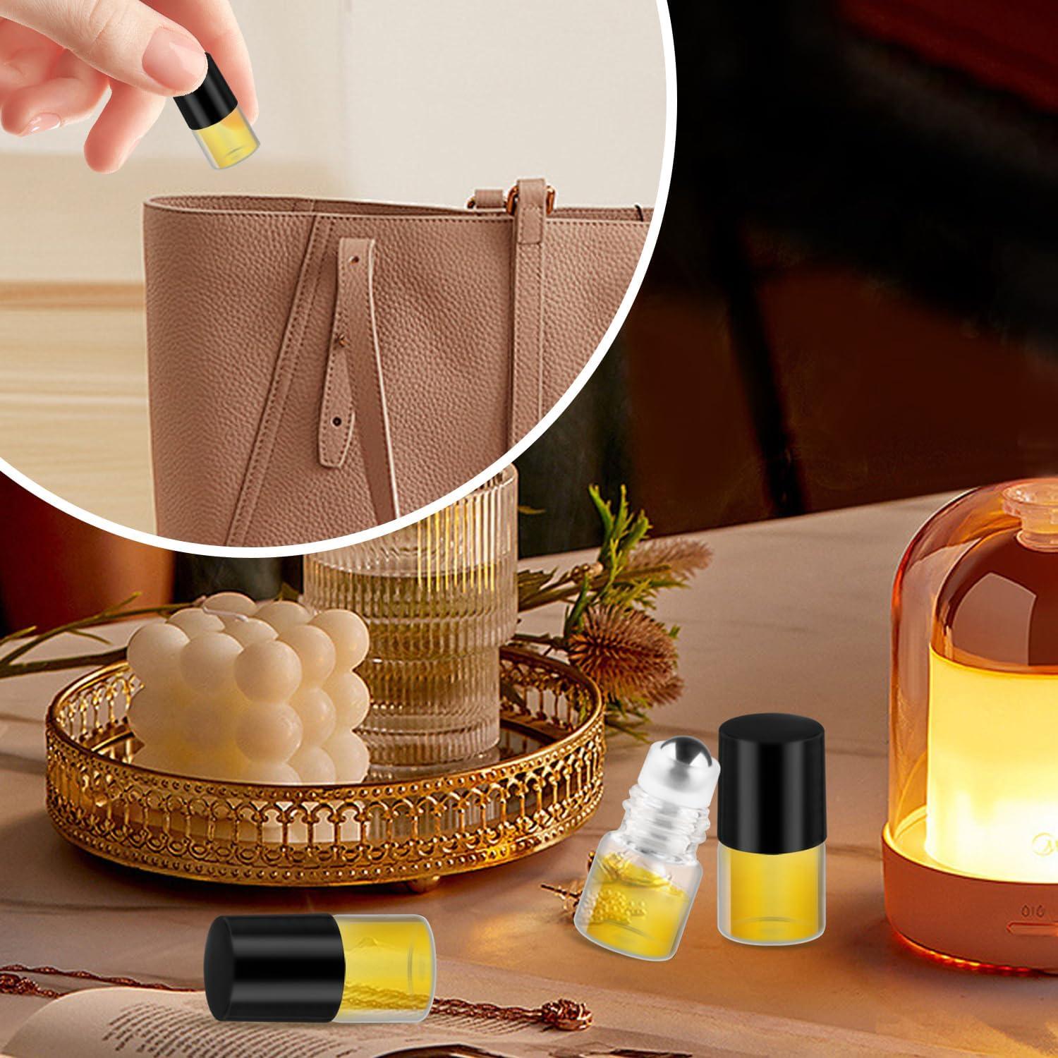 Cositina 100 Botellas de Aceites Esenciales 1ml Vidrio Rodante