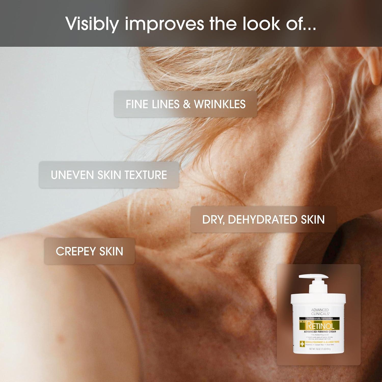 Loción Corporal Retinol Advanced Clinicals 453 g Hidratante