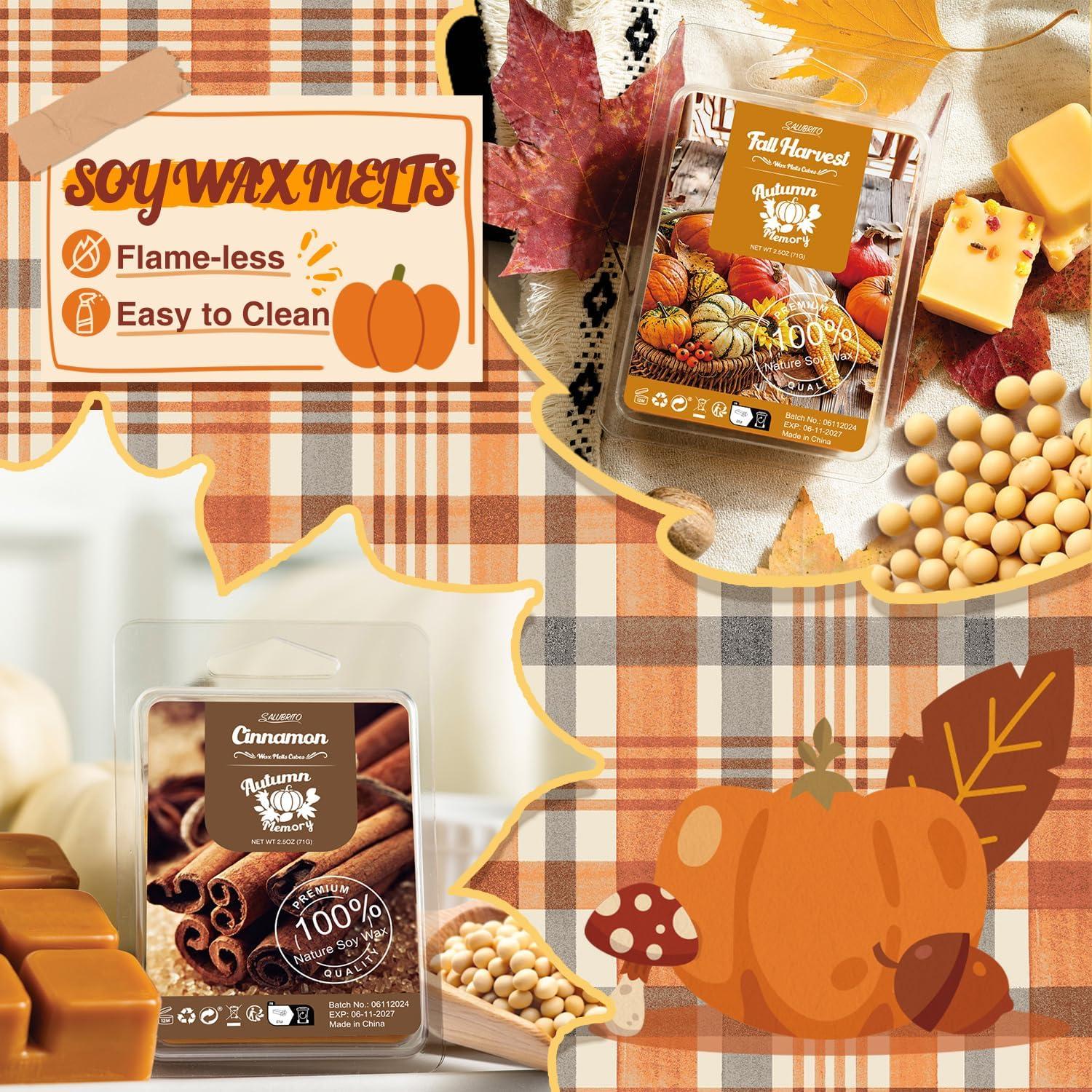 Set de Ceras Aromáticas Salubrito Otoño - 8 Fragancias 70.9g