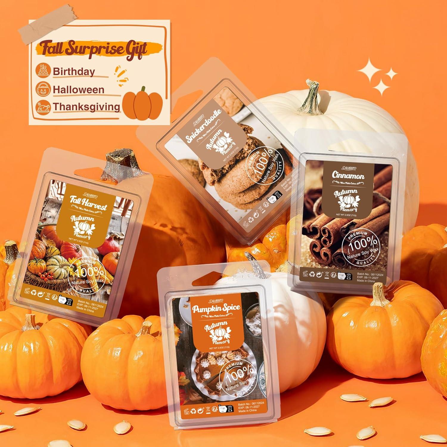 Set de Ceras Aromáticas Salubrito Otoño - 8 Fragancias 70.9g