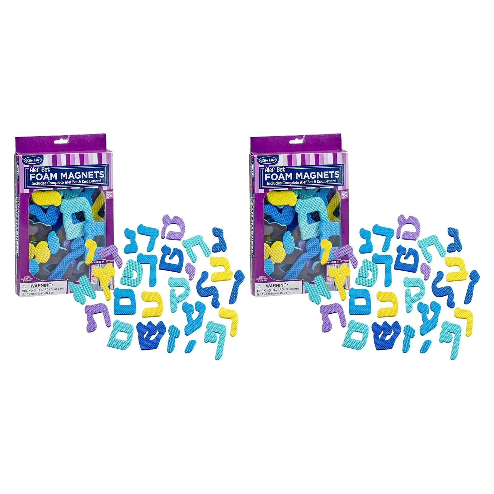 Imanes Alef Bet Rite Lite - Alfabeto Hebreo para Niños (2 Pzs)