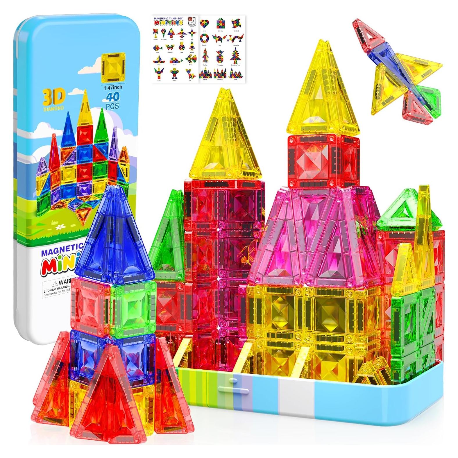 Set de Azulejos Magnéticos Textura Diamante Magnetopia 40 PCS