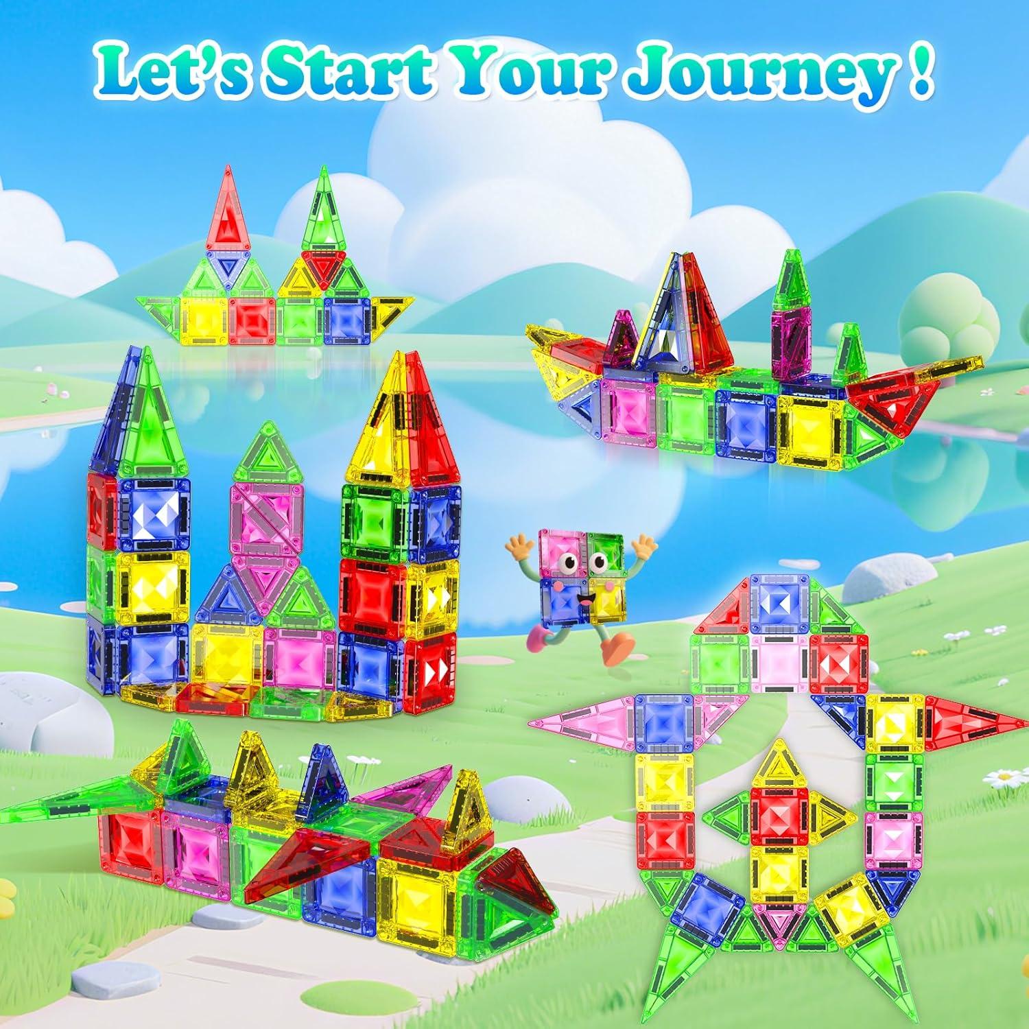 Set de Azulejos Magnéticos Textura Diamante Magnetopia 40 PCS