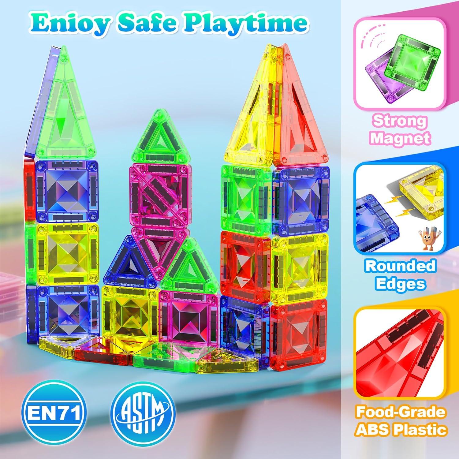 Set de Azulejos Magnéticos Textura Diamante Magnetopia 40 PCS