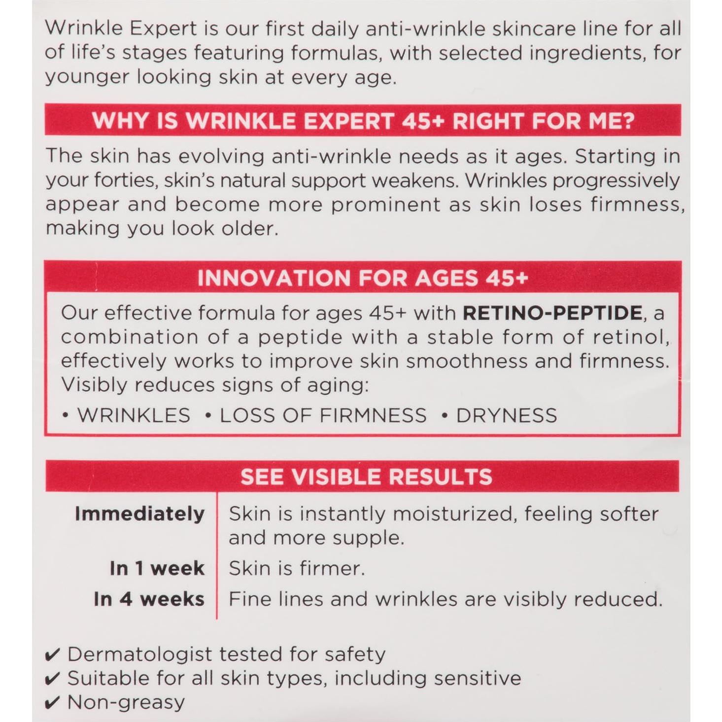 Hidratante Facial Antiarrugas L'Oreal 45+ Retino-Péptido 50ml