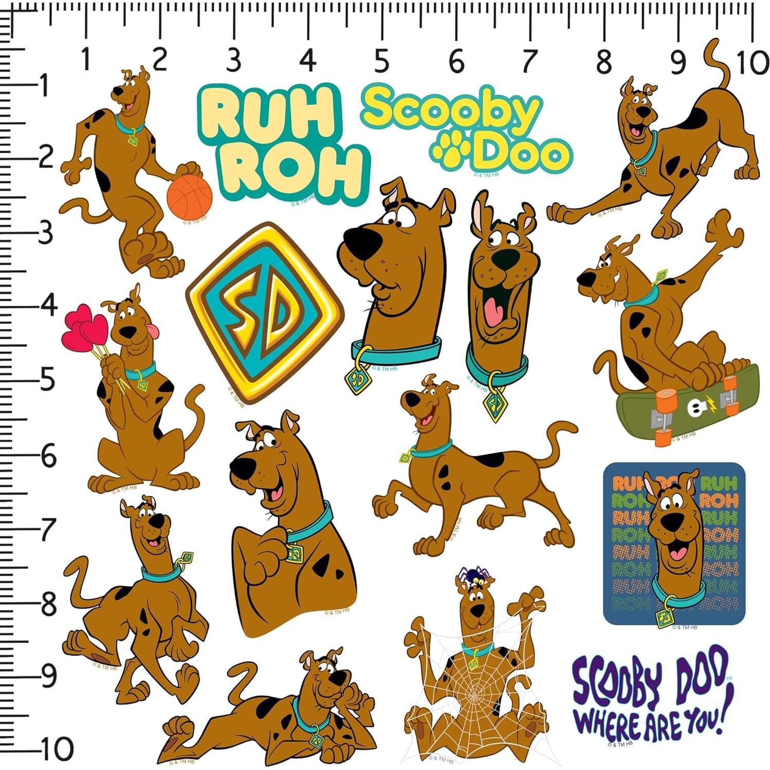 Paquete de 50 Calcomanías Scooby-Doo! Vinilo Premium