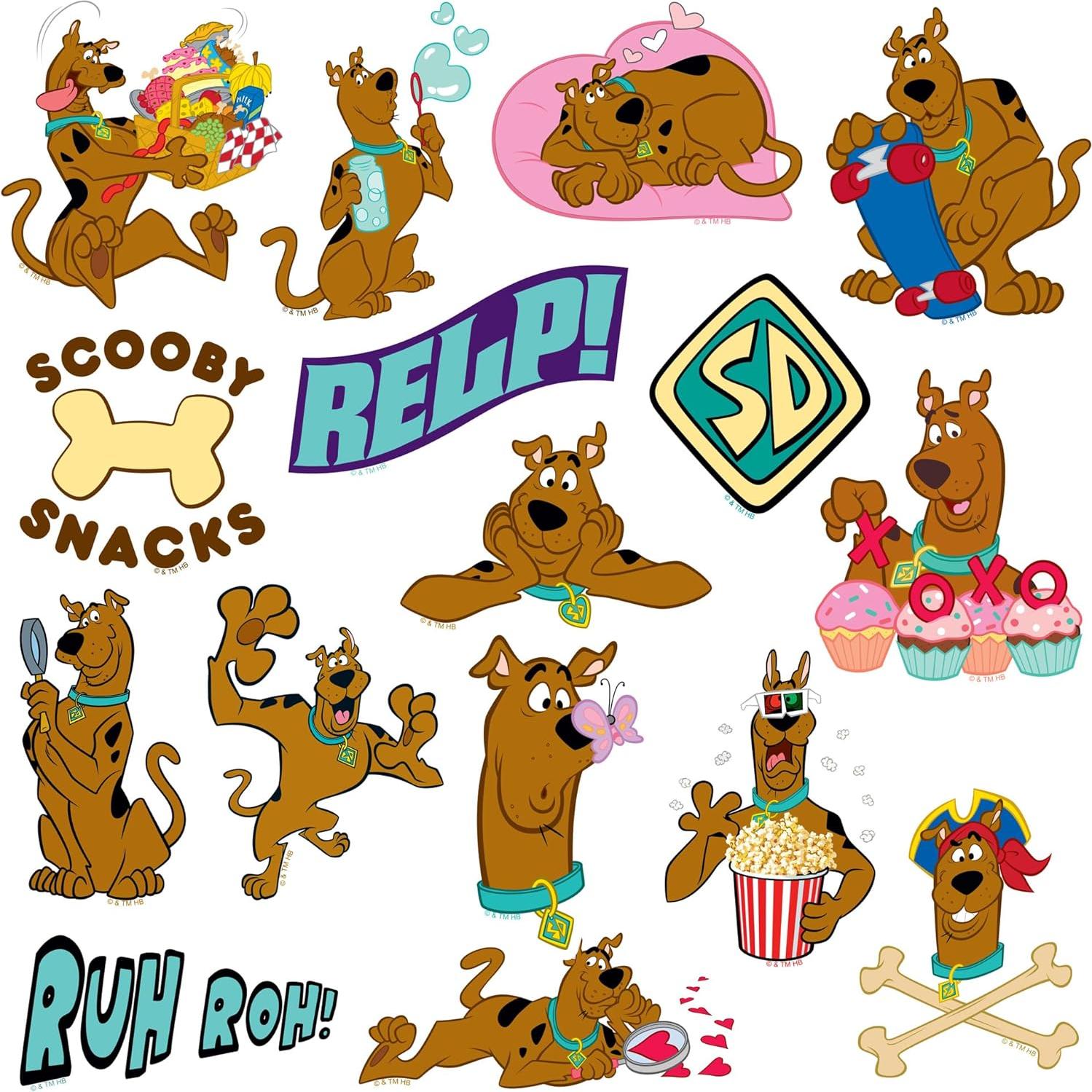 Paquete de 50 Calcomanías Scooby-Doo! Vinilo Premium