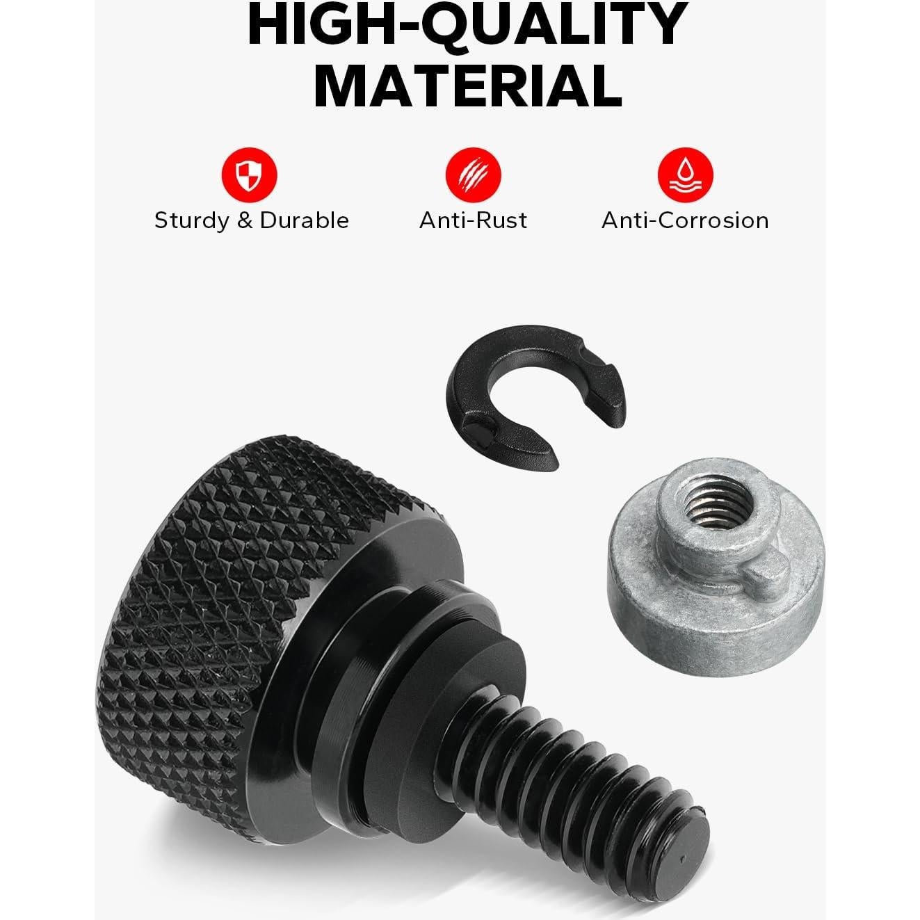 Kit Tornillos Montaje Rápido Amazicha Acero Inoxidable Negro