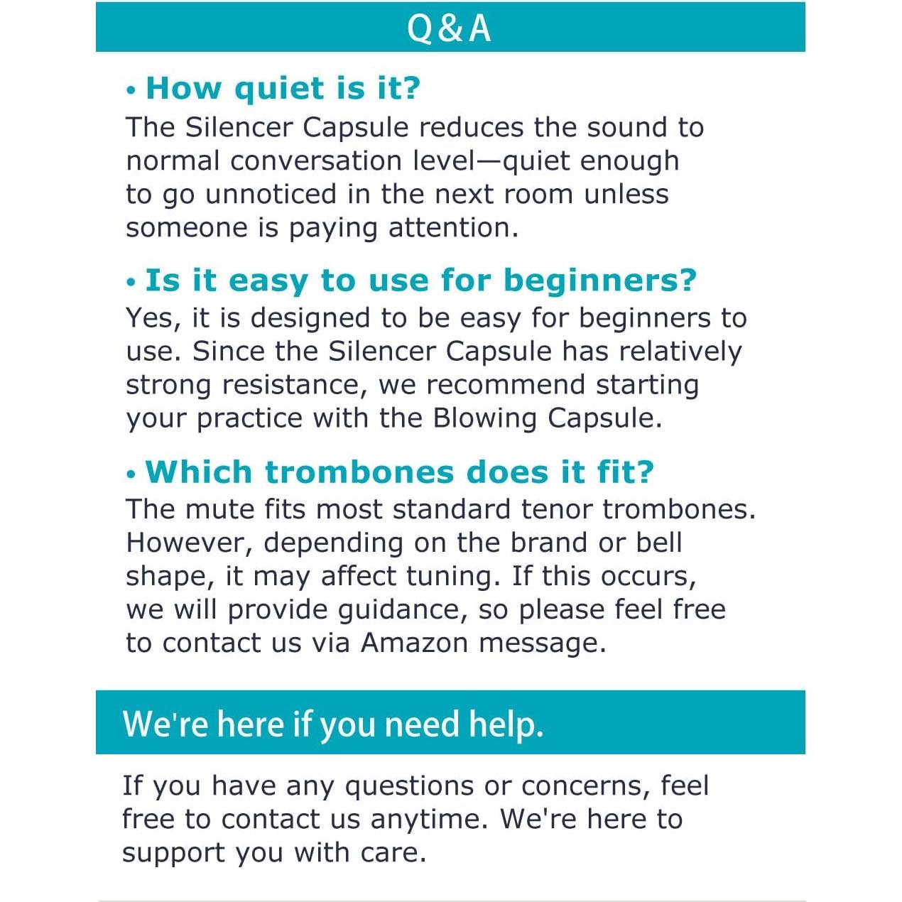 Silenciador QooMute para Trompeta Tenor 3-en-1 Gris Ceniza