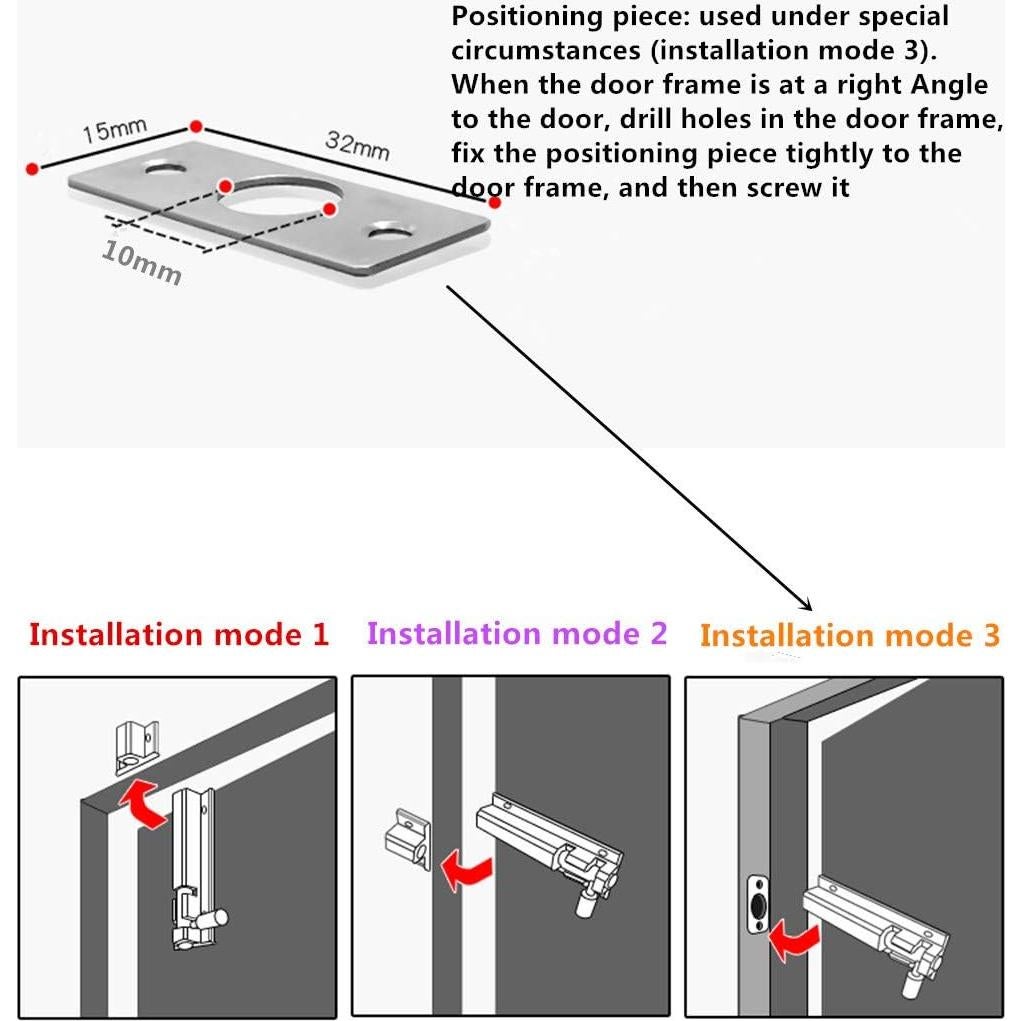 Perrotes de Aluminio Enertai 5 cm Color Níquel para Puertas