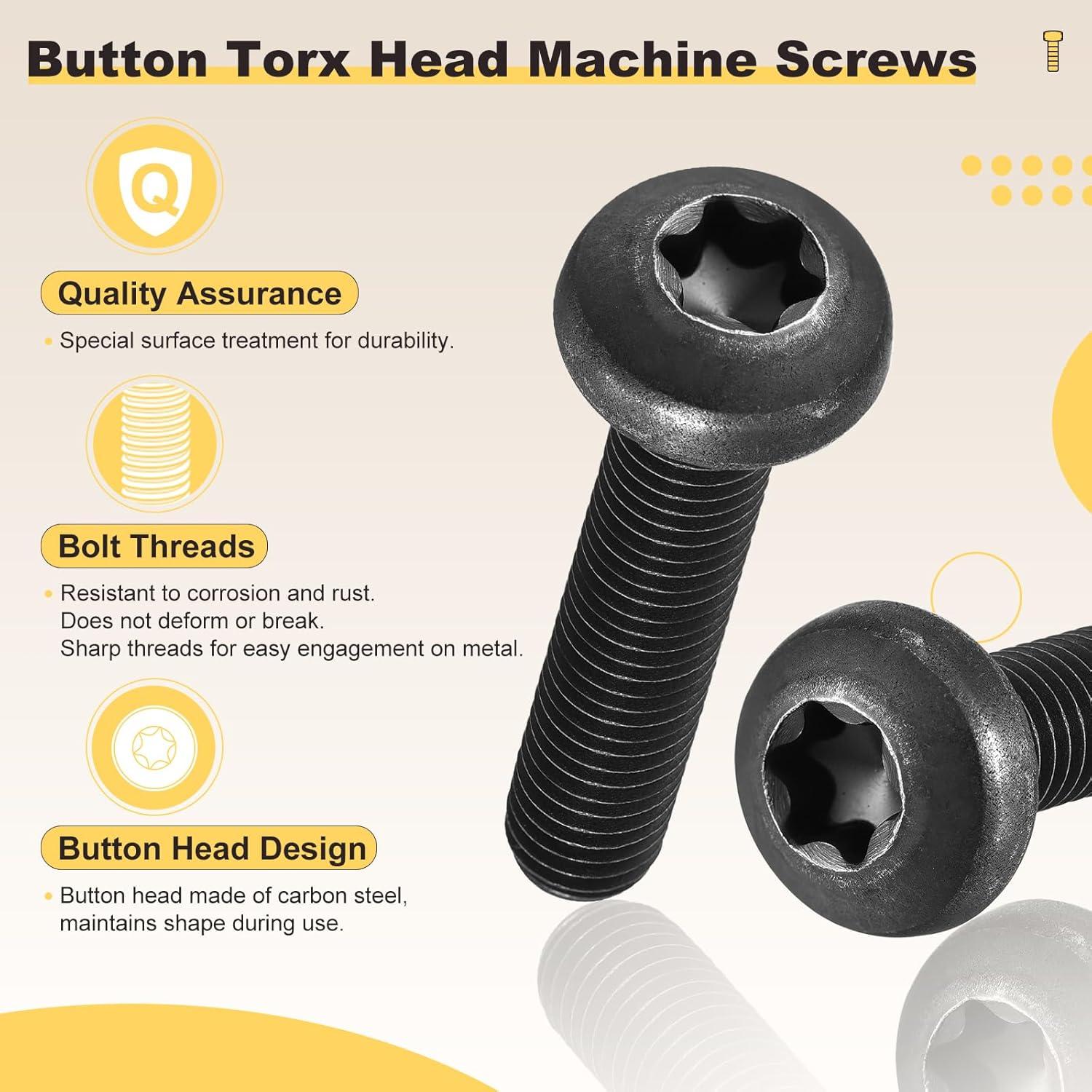 Tornillos de Seguridad Torx Metallixity M3-0.5x6mm 100Pcs