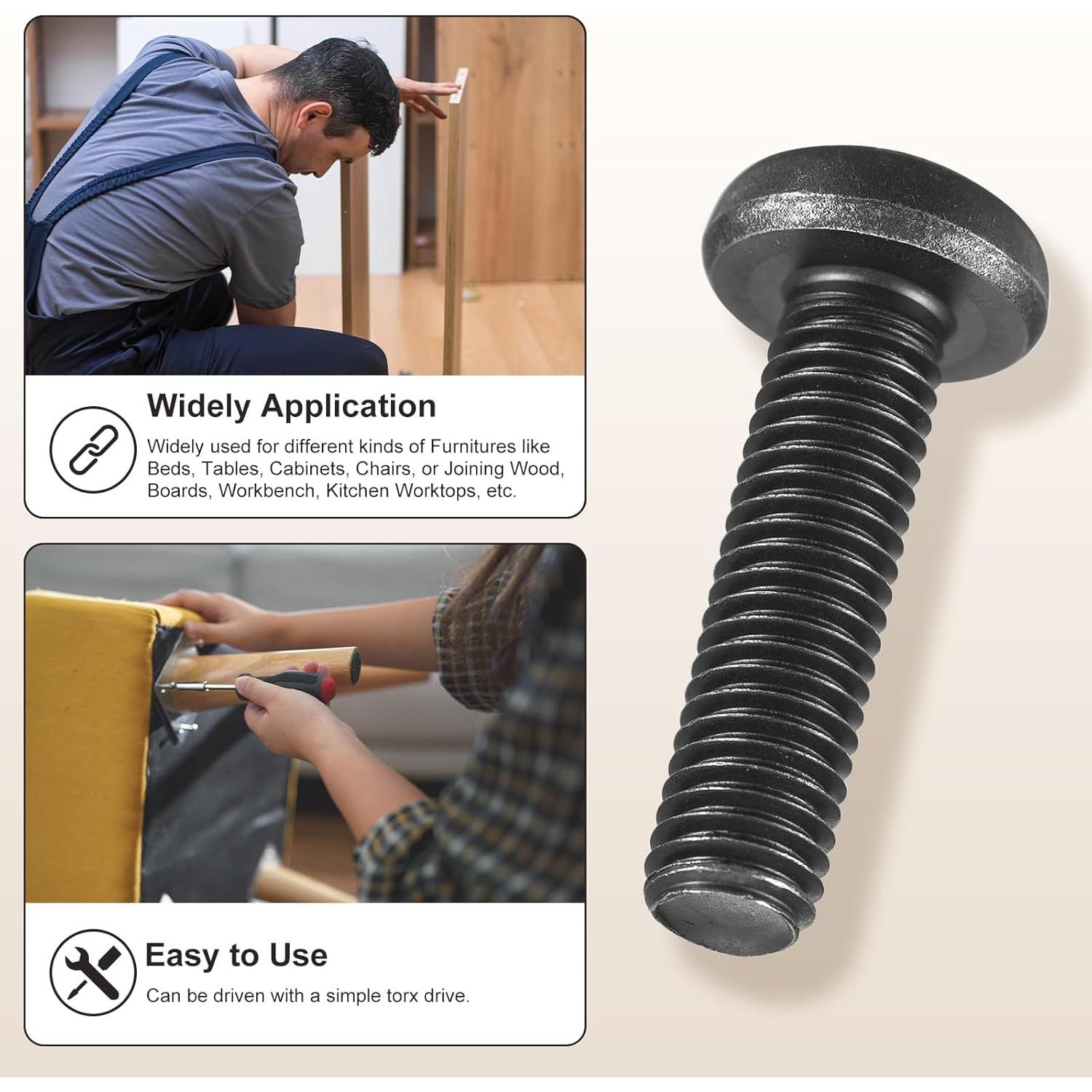 Tornillos de Seguridad Torx Metallixity M3-0.5x6mm 100Pcs