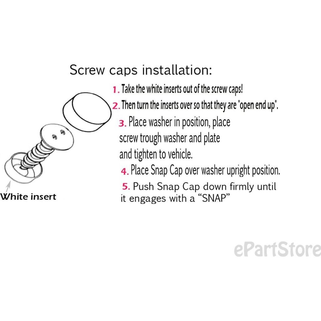 Marco de Placa de Licencia Acero Inoxidable LFPartS con Tornillos Antirrobo