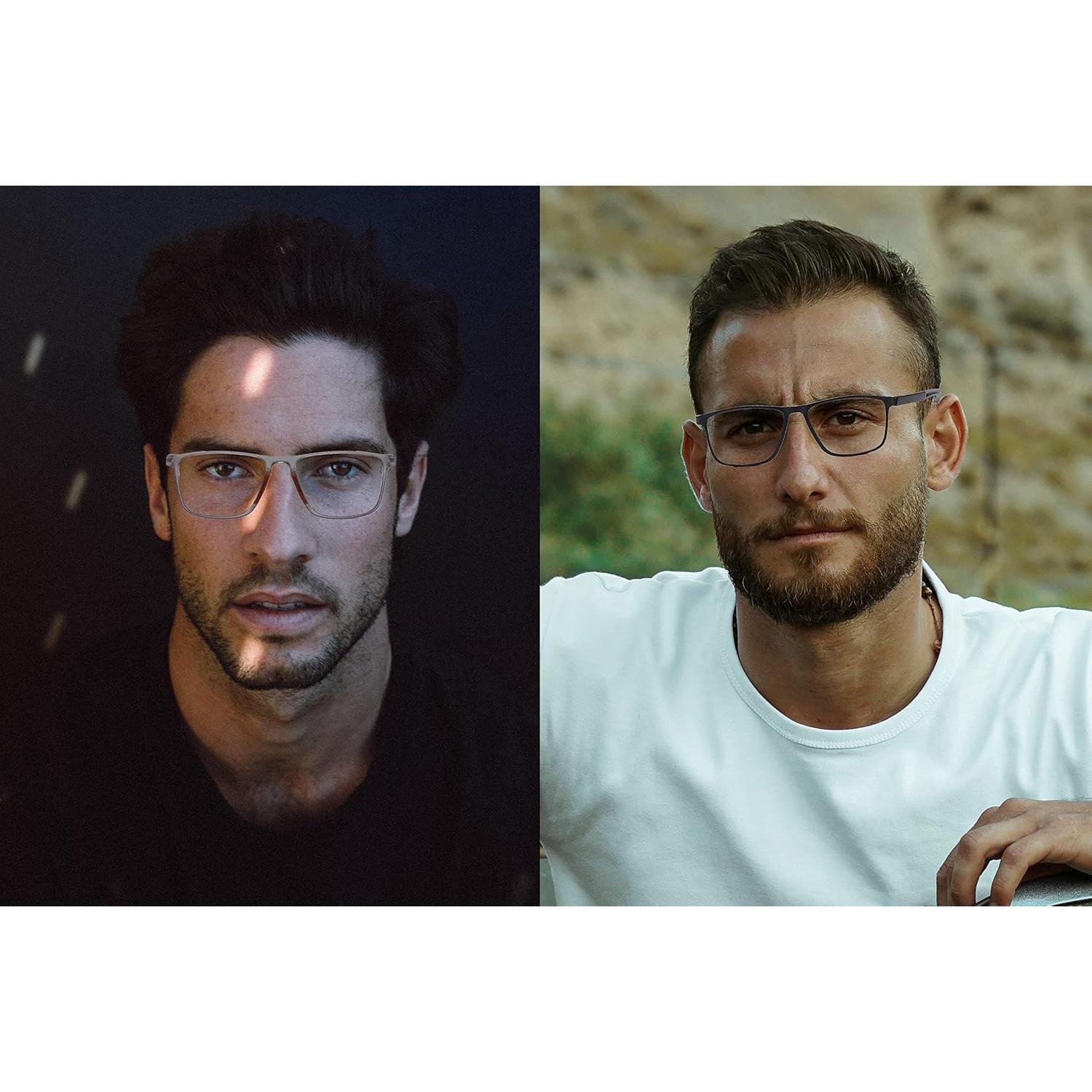 Gafas de Lectura Deportivas Hombres 2 Pares Anti Luz Azul