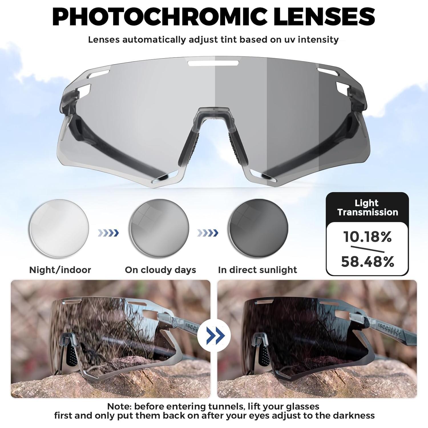 Gafas de Ciclismo Fotochromic ROCKBROS UV400 Unisex
