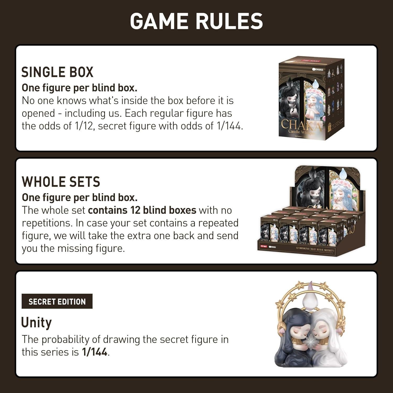 Figuras coleccionables Chaka POP MART - Caja única aleatoria