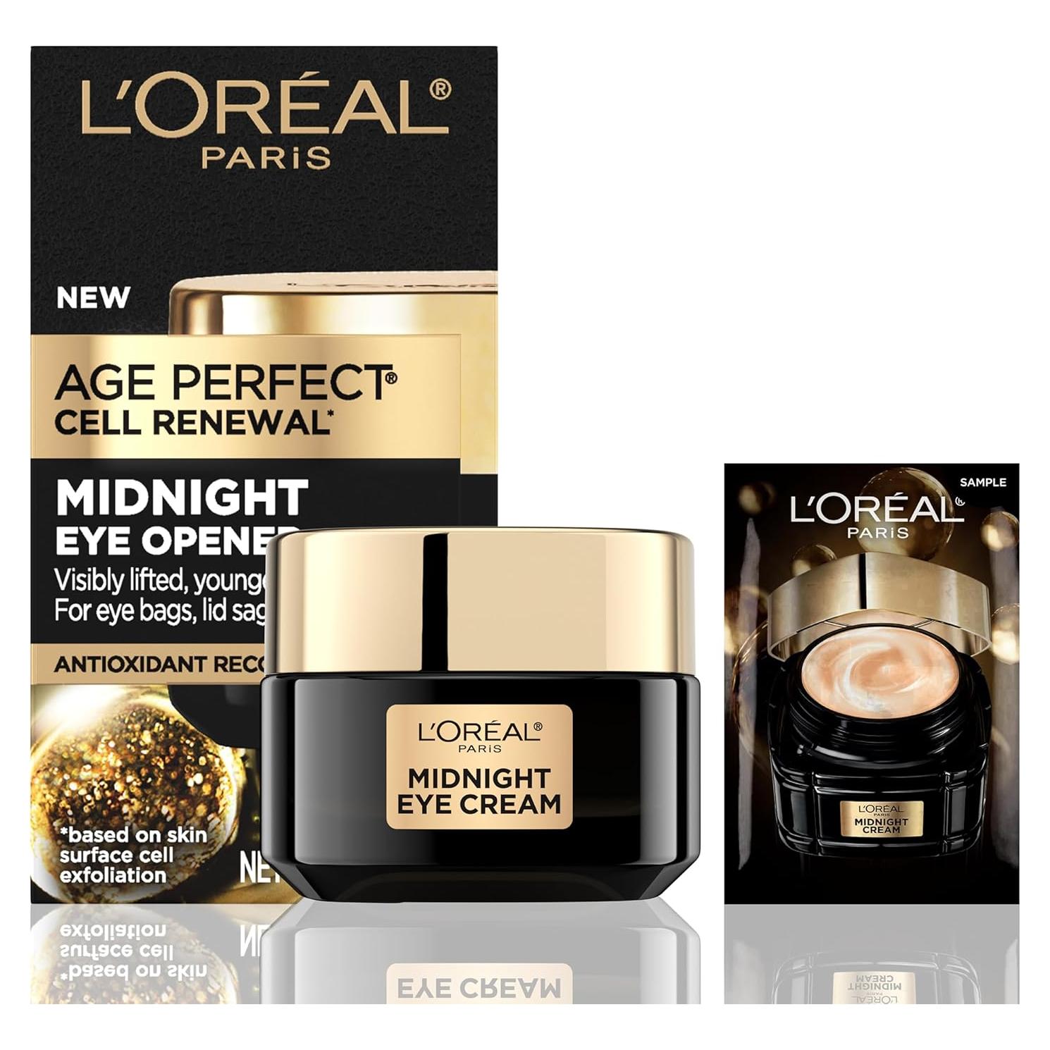 Crema de Ojos L'Oreal Paris Midnight Age Perfect 15ml