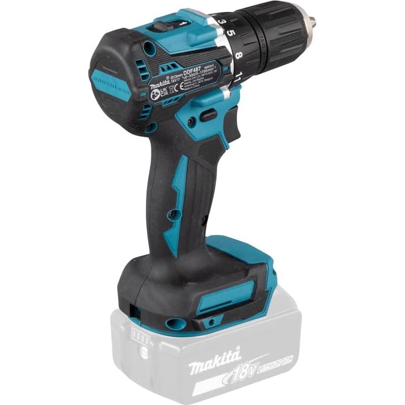 Taladro Atornillador Inalámbrico Makita DDF487Z 18V 40Nm
