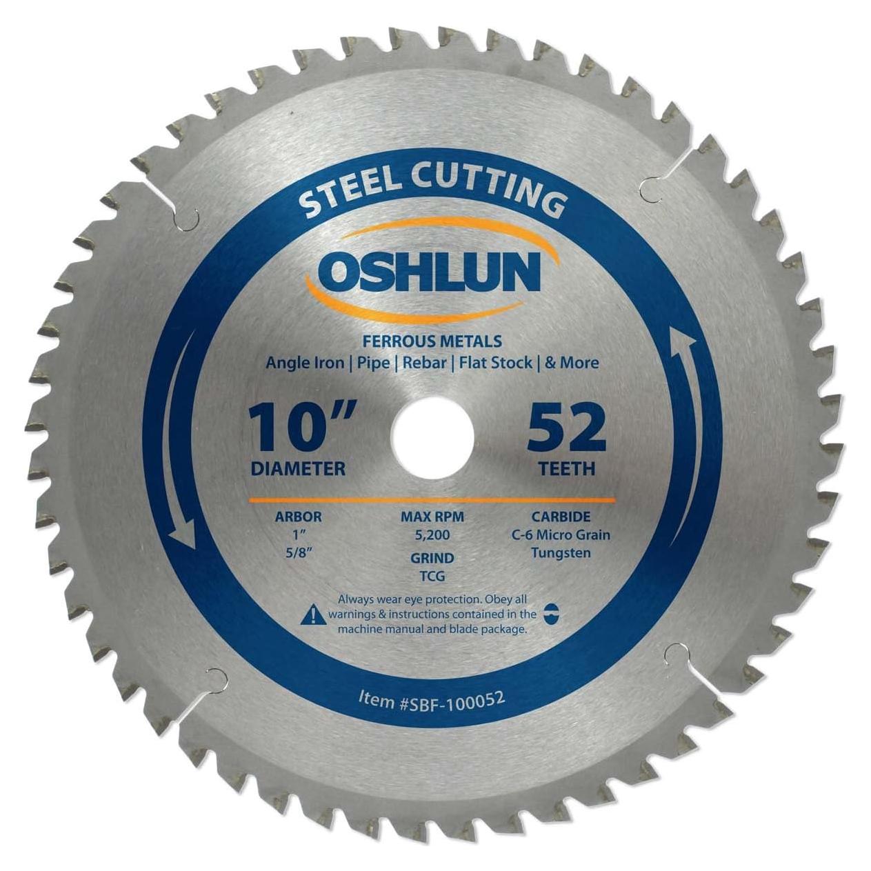 Hoja de Sierra Oshlun SBF-100052 25.4 cm 52 Dientes Carburo