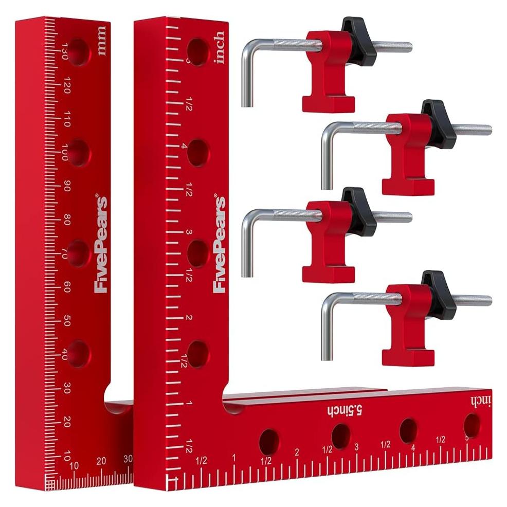 Abrazaderas de Ángulo Recto FivePears 14x14cm 2 Pack