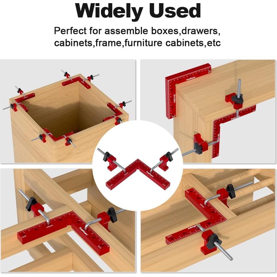 Abrazaderas de Ángulo Recto FivePears 14x14cm 2 Pack