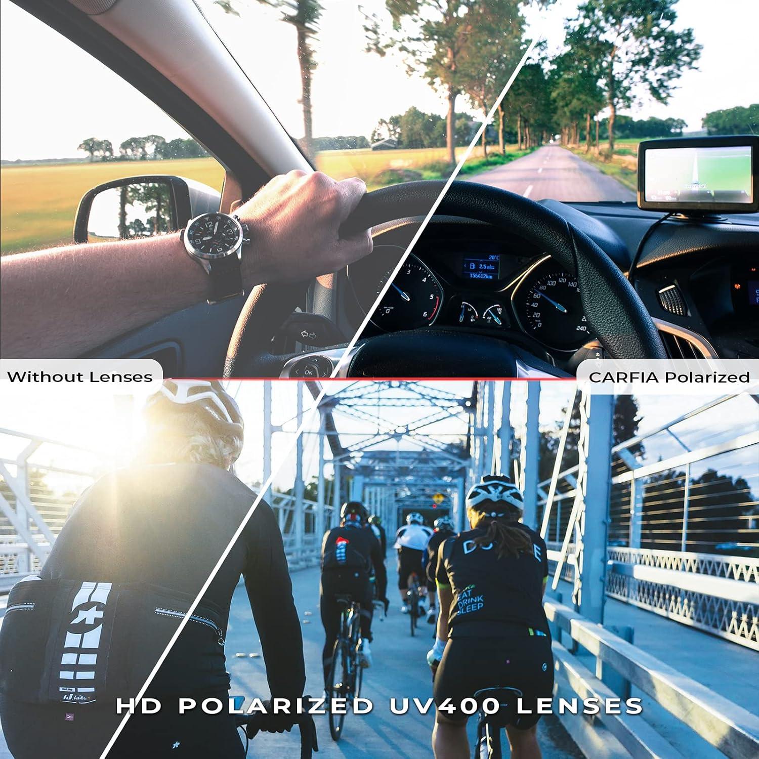 Gafas de sol deportivas CARFIA polarizadas UV400 para hombres