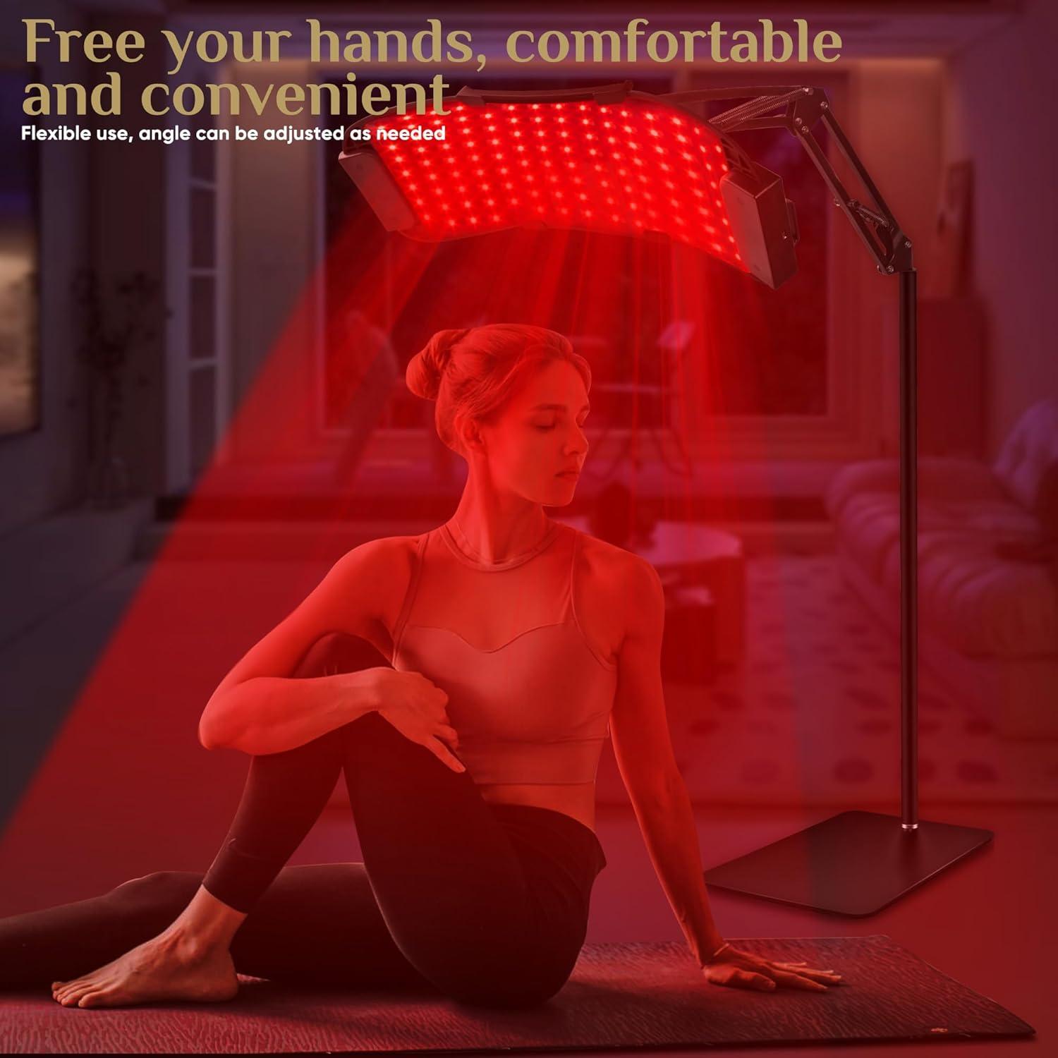 Terapia de Luz Roja Infrarroja ZagMufe con Soporte Ajustable