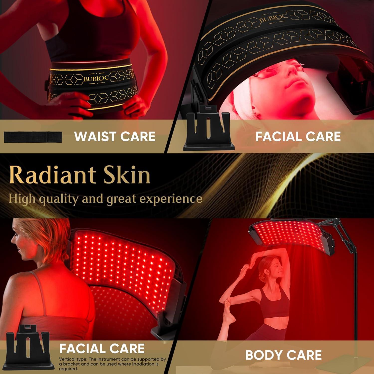 Terapia de Luz Roja Infrarroja ZagMufe con Soporte Ajustable