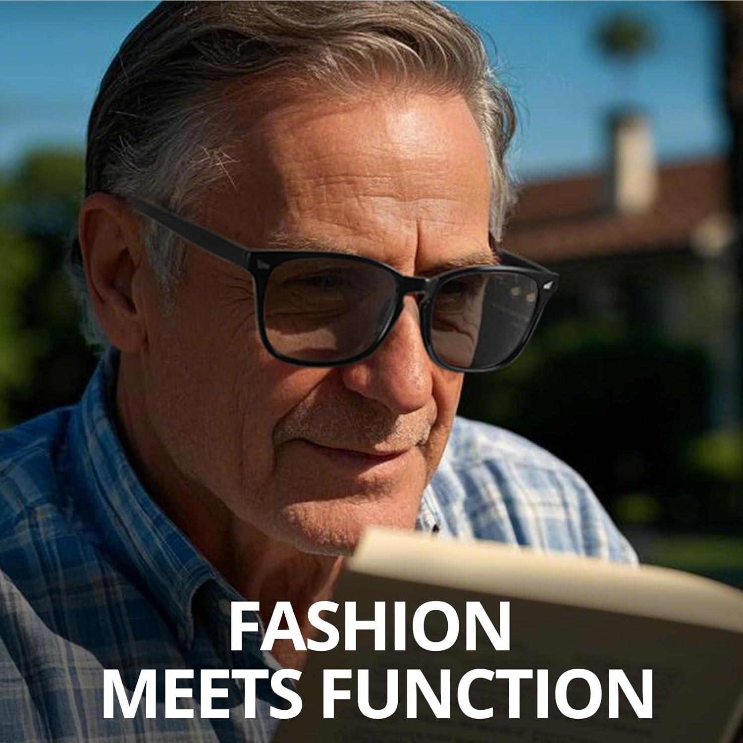 Gafas de lectura VIEWBETTER UV400 unisex marco negro +1.0 a +4.0