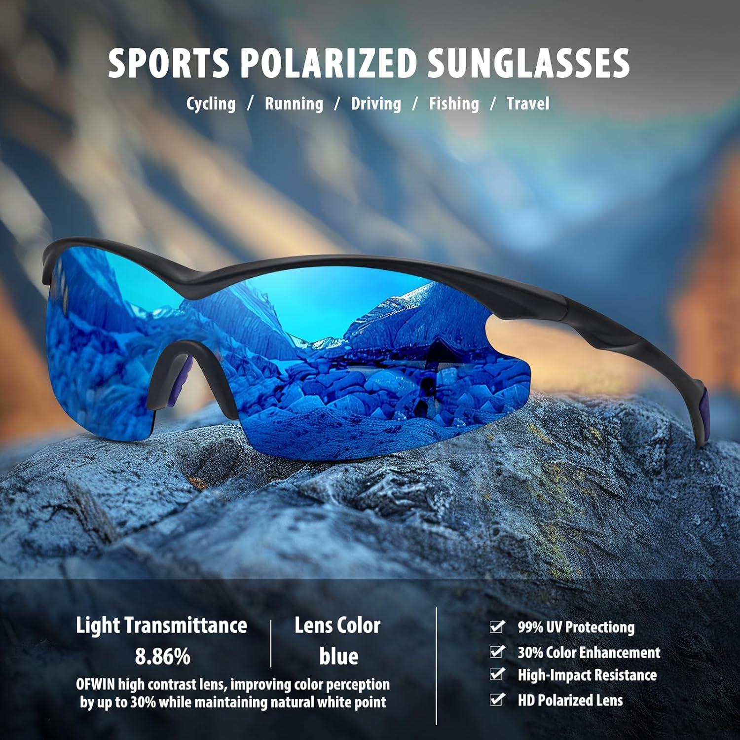 Gafas de sol deportivas OFWIN polarizadas UV400 unisex