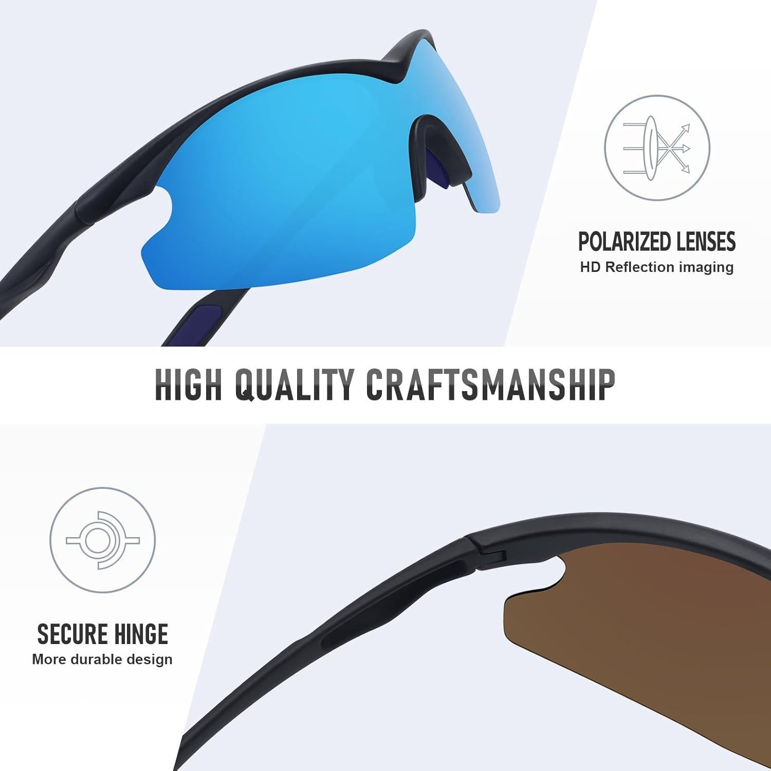 Gafas de sol deportivas OFWIN polarizadas UV400 unisex