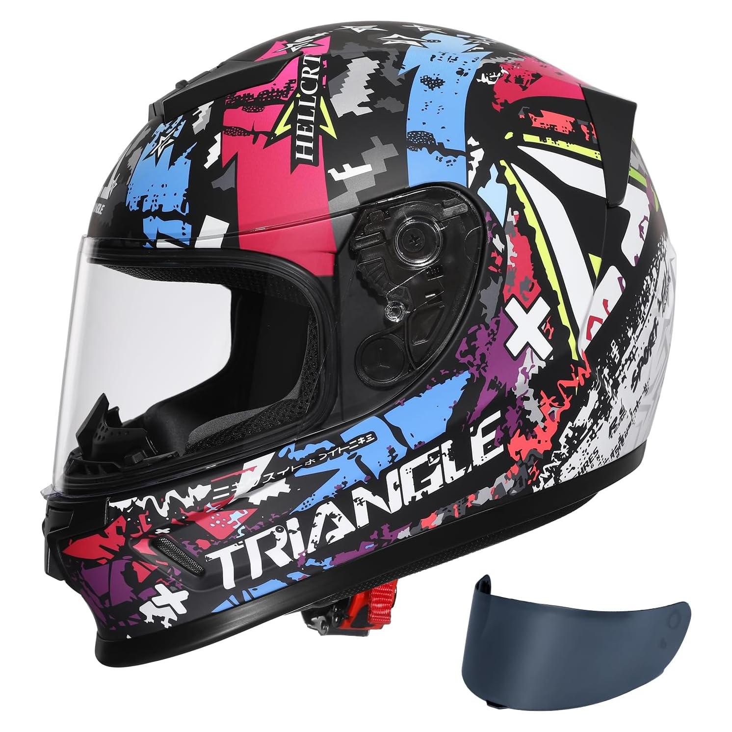 Casco Integral para Niños TRIANGLE Y002 Ligero con 2 Visores
