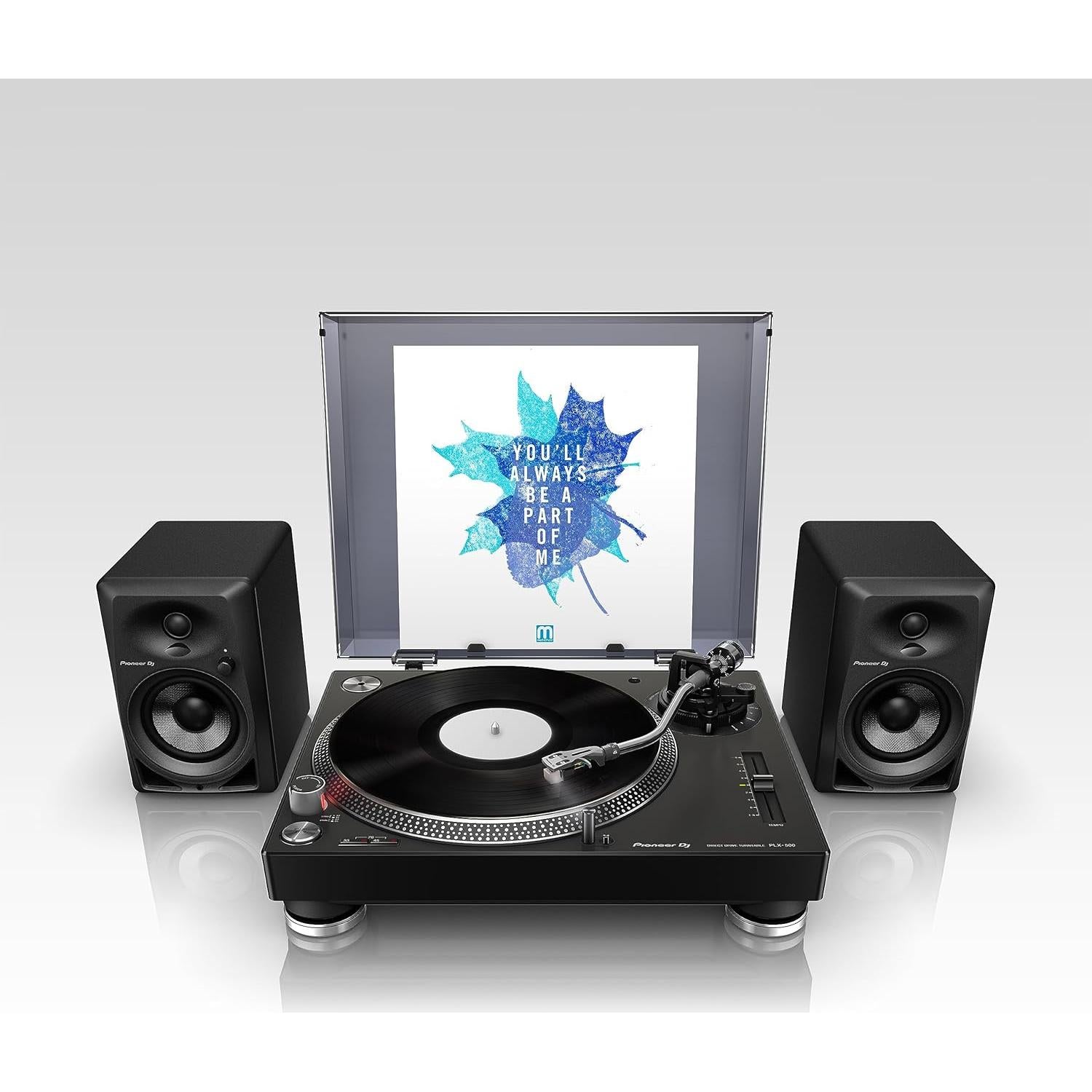 Tornamesa Pioneer PLX-500 Directa USB Negra 13.39kg