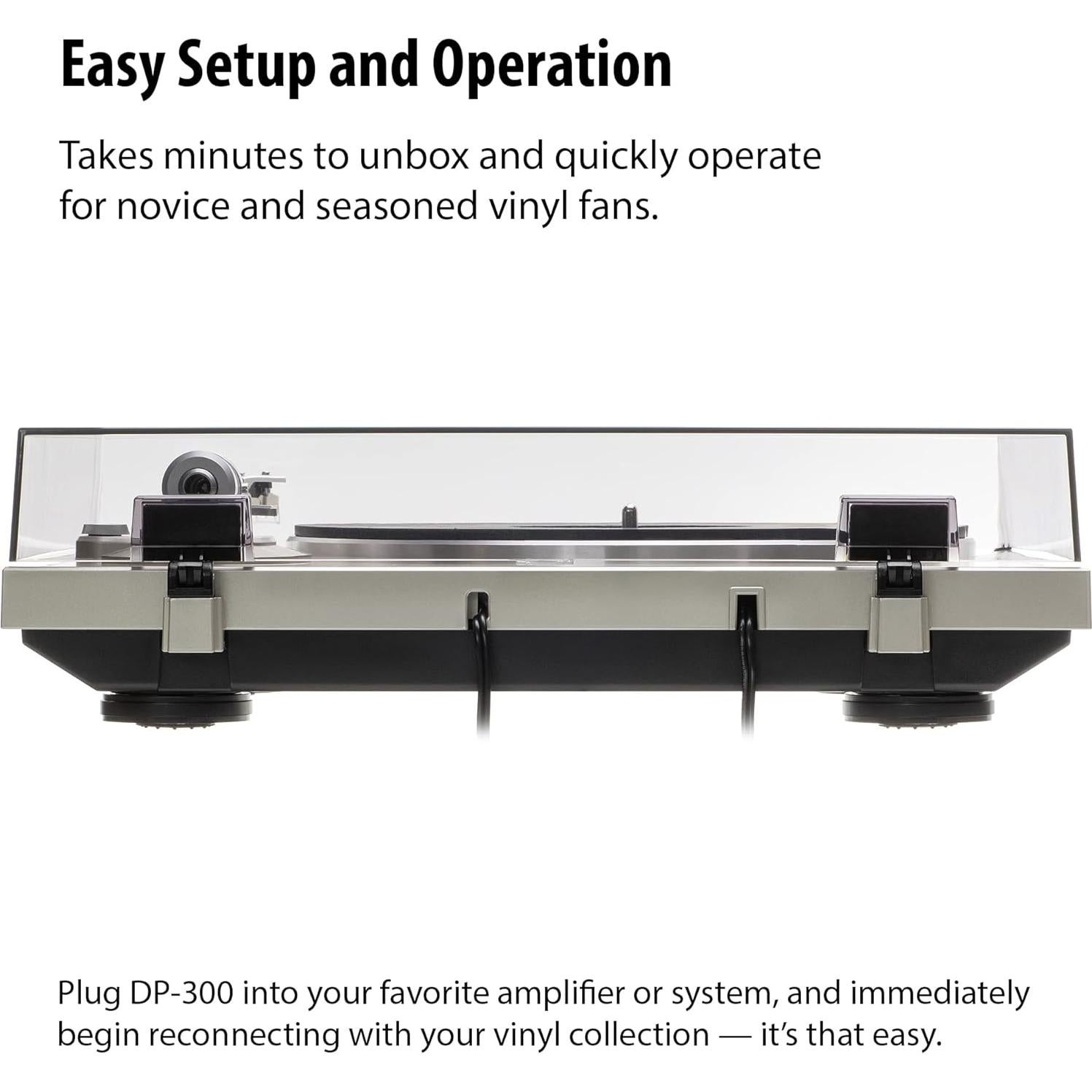 Tocadiscos Analógico Denon DP-300F con Ecualizador Integrado