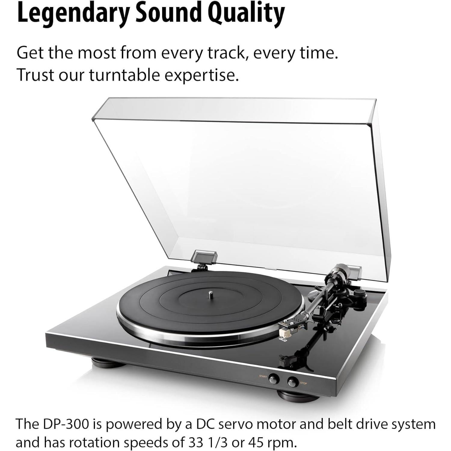 Giradiscos Automático Denon DP-300F con Ecualizador y Garantía