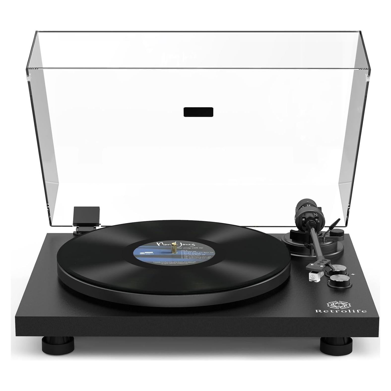 Giradiscos Inalámbrico Retrolife AT-3600L Brazo Carbono 4.49kg